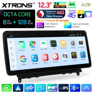 Android Autoradio Xtrons für Mercedes-Benz E-Klasse W212/S212 (Linkslenker) 8/128 GB – QBMH2440M12EL-11 CPII