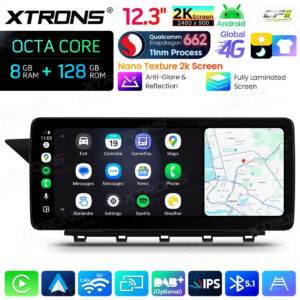 Android Autoradio Xtrons für Mercedes-Benz GLK-Klasse X204 2008 bis 2012 LHD NTG 4.0 8/128 GB – QBMH2440M12GLK40L-10 CPII