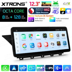 Android Autoradio Xtrons für Mercedes-Benz GLK-Klasse X204 2008 bis 2012 LHD NTG 4.0 8/128 GB – QBMH2440M12GLK40L-11 CPII