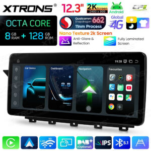 Android Autoradio Xtrons für Mercedes-Benz GLK-Klasse X204 2008 bis 2012 LHD NTG 4.0 8/128 GB – QBMH2440M12GLK40L-13 CPII