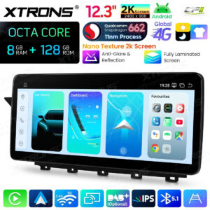 Android Autoradio Xtrons für Mercedes-Benz GLK-Klasse X204 2008 bis 2012 LHD NTG 4.0 8/128 GB – QBMH2440M12GLK40L-14 CPII