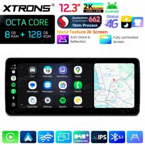 Android Autoradio Xtrons für Mercedes-Benz B-Klasse W246 (2012–2015, Rechtslenker, NTG 4.5/4.7) 8/128 GB – QBMH2445M12BL-03