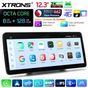 Android Autoradio Xtrons für Mercedes-Benz B-Klasse W246 (2012–2015, Rechtslenker, NTG 4.5/4.7) 8/128 GB – QBMH2445M12BL-08