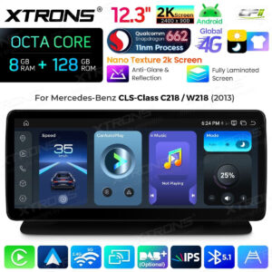 Android Autoradio Xtrons für Mercedes-Benz CLS-Klasse C218/W218 (ab 2013), NTG 4.5/4.7 8/128 GB
