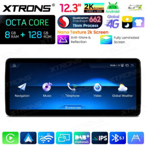 Android Autoradio Xtrons für Mercedes-Benz E-Klasse C207 / A207 (2013–2014, NTG 4.5/4.7) 8/128 GB – QBMH2445M12ECL-01 CPII