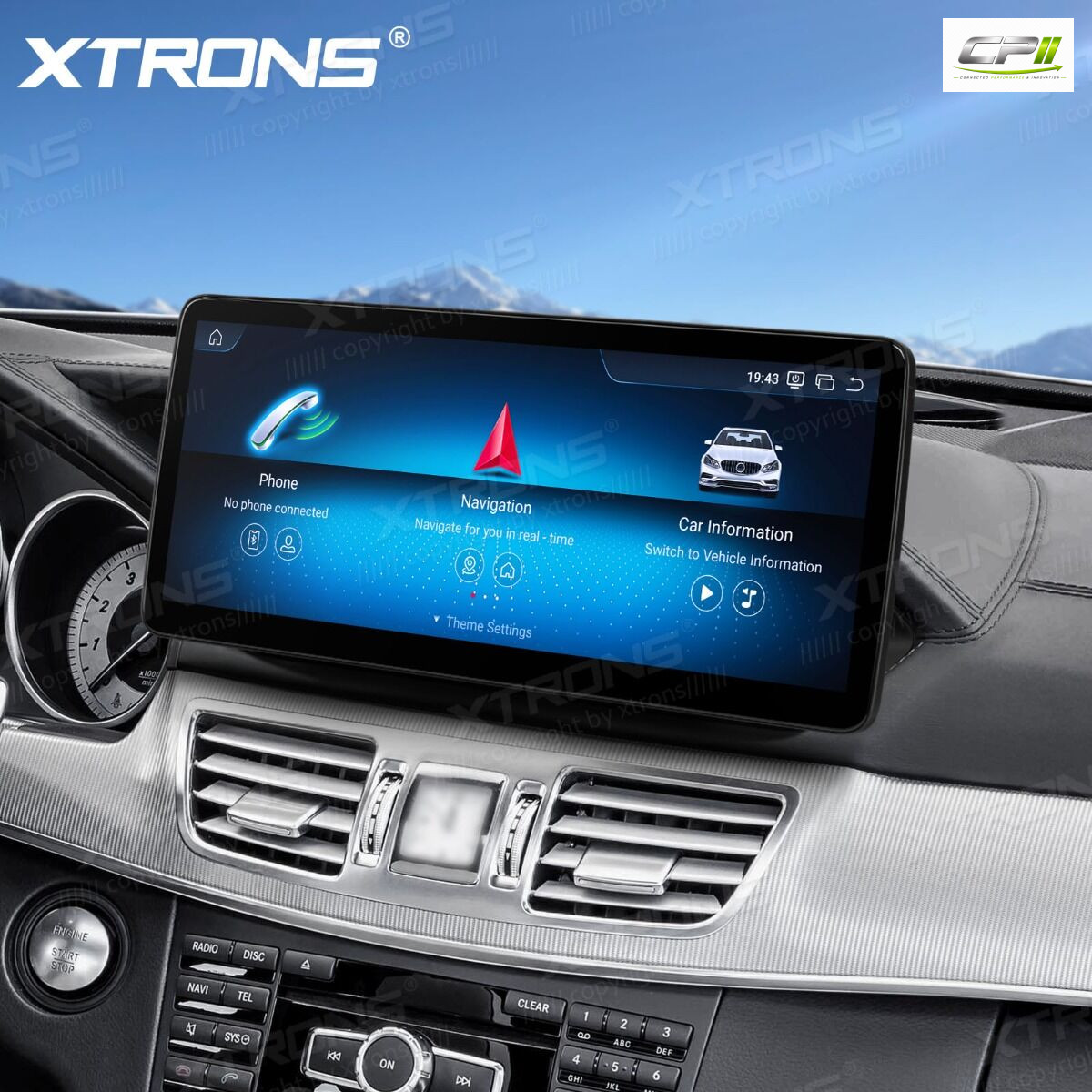 Android Autoradio Xtrons für Mercedes-Benz E-Klasse W212 / S212 (2013–2014, Linkslenker, NTG 4.5/4.7) 8/128 GB