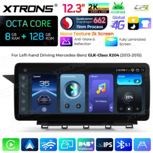 Android Autoradio Xtrons für Mercedes-Benz GLK-Class X204 2013 to 2015 LHD NTG 4.5/4.7 8/128 GB