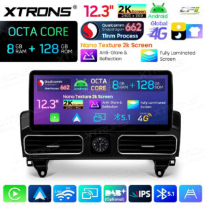 Android Autoradio Xtrons für Mercedes-Benz ML/GL-Klasse (Linkslenker) NTG 4.5/4.7 8/128 GB – QBMH2445M12ML45-03 CPII