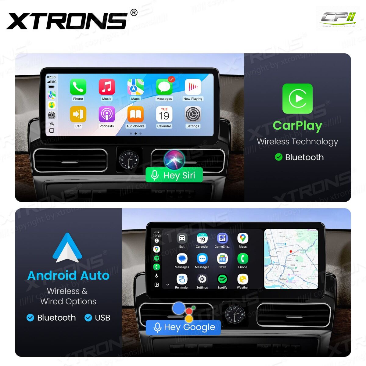 Android Autoradio Xtrons für Mercedes-Benz ML/GL-Klasse (Linkslenker) NTG 4.5/4.7 8/128 GB – QBMH2445M12ML45-07 CPII