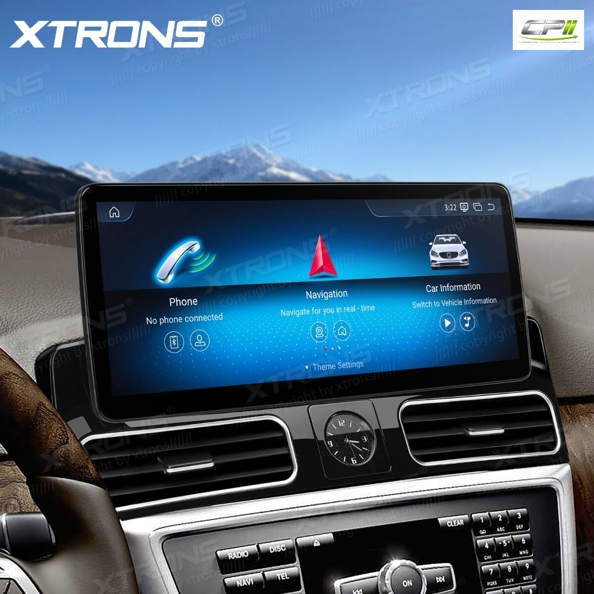 Android Autoradio Xtrons für Mercedes-Benz ML/GL-Klasse (Linkslenker) NTG 4.5/4.7 8/128 GB – QBMH2445M12ML45-09 CPII