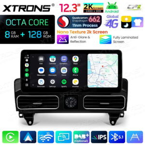 Android Autoradio Xtrons für Mercedes-Benz ML/GL-Klasse (Linkslenker) NTG 4.5/4.7 8/128 GB – QBMH2445M12ML45-10 CPII