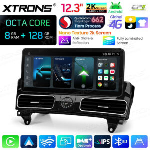 Android Autoradio Xtrons für Mercedes-Benz ML/GL-Klasse (Linkslenker) NTG 4.5/4.7 8/128 GB – QBMH2445M12ML45-13 CPII