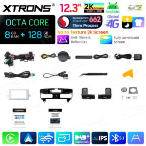 Android Autoradio Xtrons für Mercedes-Benz ML/GL-Klasse (Linkslenker) NTG 4.5/4.7 8/128 GB – QBMH2445M12ML45-18 CPII