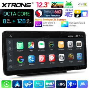 Android Autoradio Xtrons für Mercedes-Benz C/GLC/V/X-Klasse 8/128 GB – QBMH2450M12C5-12 CPII