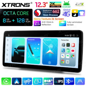 Android Autoradio Xtrons für Mercedes-Benz E-Klasse C207 / A207 (2015–2016, Rechtslenker, NTG 5.0) 8/128 GB