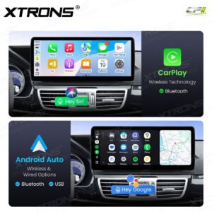 Android Autoradio Xtrons für Mercedes-Benz E-Klasse W212 / S212 (2015–2016, Linkslenker, NTG 5.0/5.1/5.2) 8/128 GB