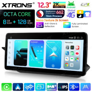 Android Autoradio Xtrons für Mercedes-Benz E-Klasse W212 / S212 (2015–2016, Linkslenker, NTG 5.0/5.1/5.2) 8/128 GB