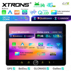 Android Autoradio Xtrons für Universal Double DIN 8/128 GB – TIMH128L-03 CPII