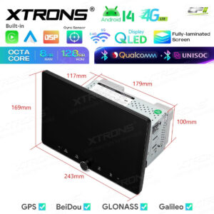 Android Autoradio Xtrons für Universal Double DIN 8/128 GB – TIMH128L-14 CPII