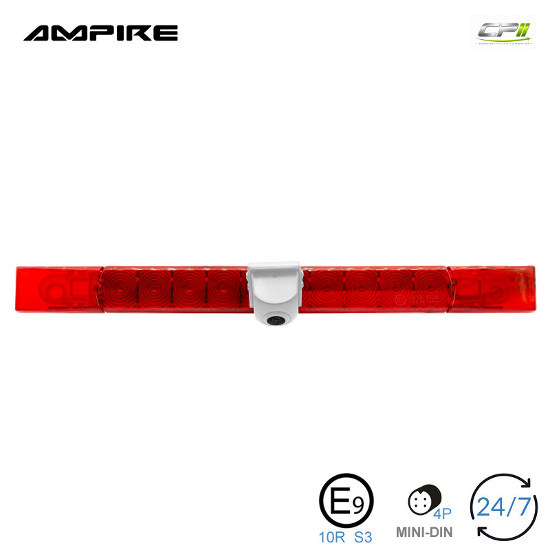_AMPIRE Bremslichtkamera (CVBS), (Ersatz für Hella 2DA 343 106-201), weiß