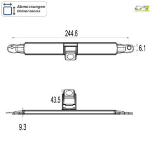 _AMPIRE Bremslichtkamera (CVBS), (Ersatz für Hella 2DA 343 106-201), weiß