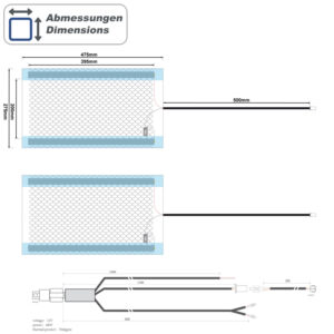 Ampire HEAT202 Sitzheizung 2x 480x280mm Autositz 12V 2-stufiger Schalter – Bild 21