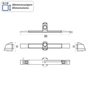 AMPIRE KV-HELL-A2-WHI Twin Bremslichtkamera CVBS Ersatz für Hella 2DA 343 – Bild 21