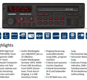 Blaupunkt BREMEN SQR 46 DAB - Youngtimer Radio mit Splitter – Bild 4