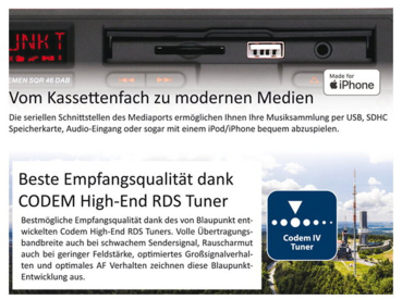 Blaupunkt BREMEN SQR 46 DAB - Youngtimer Radio mit Splitter – Bild 5