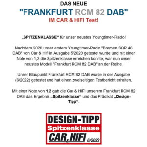 Blaupunkt FRANKFURT RCM82 DAB - Youngtimer Radio – BP_Frankfurt_DAB-2