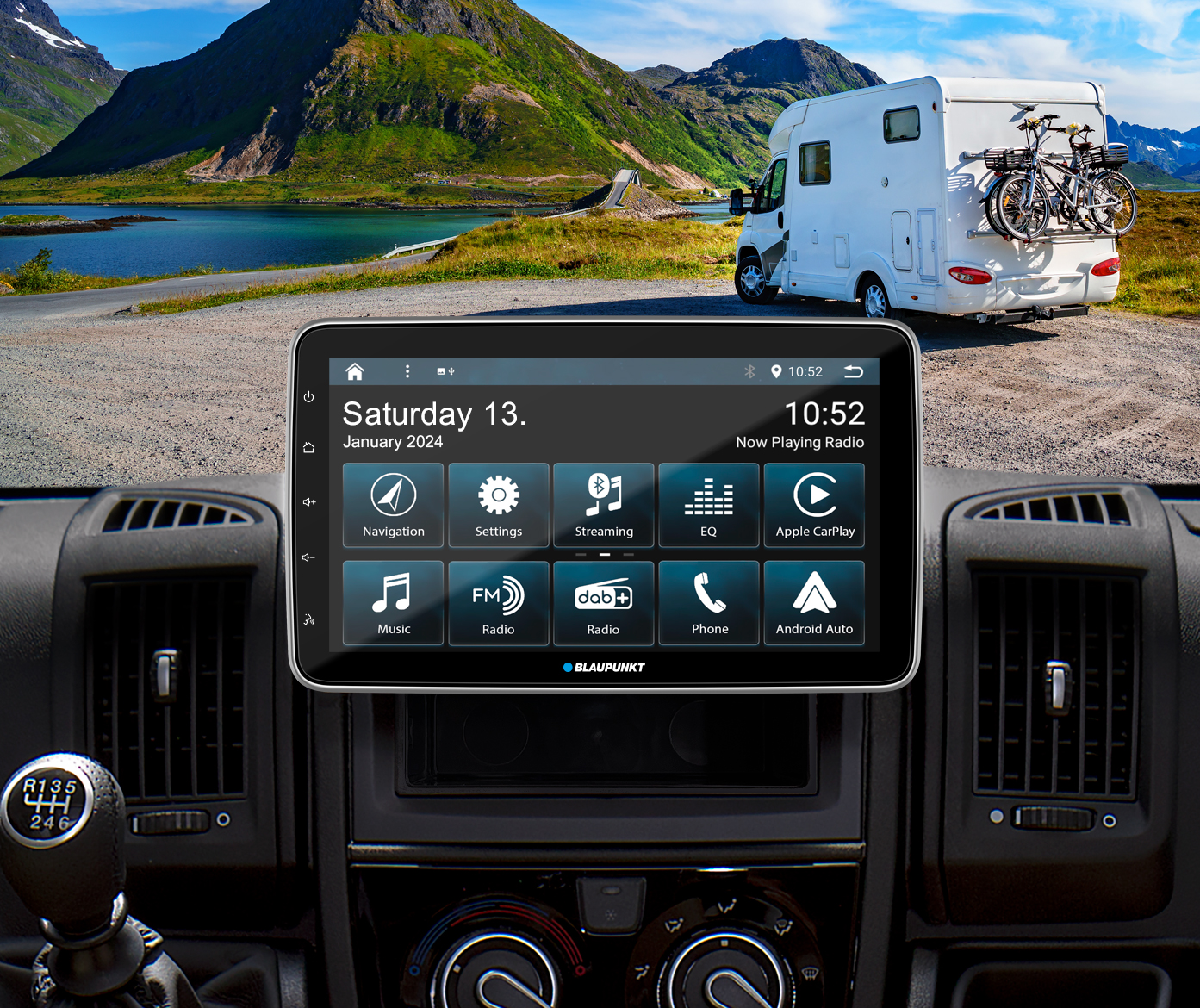Blaupunkt Hamburg 948 Autoradio Universal 1DIN mit Camper-Navigation und DSP – Bild 8