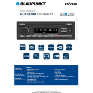 Blaupunkt NÜRNBERG 200 DAB, BT – BP_Nürnberg_200-2