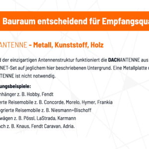 LTE/WLAN 4x4 Dachantenne - Kabel seitlich für CamperNet Pro oder Baugleiche – CN2-4×4-S-11