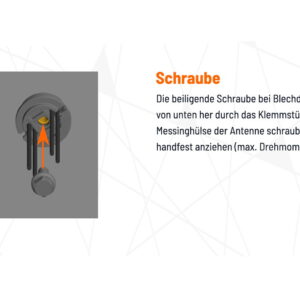 5G/LTE/WLAN 4x4 Dachantenne sw - Kabel zentral für CamperNet Pro – CN2-4×4-Z-sw-18