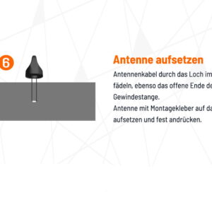 LTE/WLAN Antenne Dachfinne - Kabel zentral für CamperNet Evo oder Baugleiche – CN2-Finne-Z-13