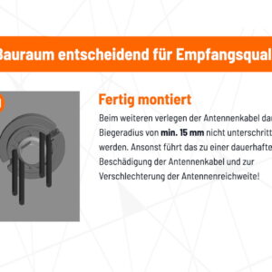 LTE/WLAN Antenne Dachfinne - Kabel zentral für CamperNet Evo oder Baugleiche – CN2-Finne-Z-16