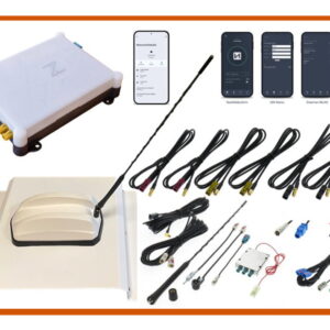 CamperNet Pro und Antenne ANT630 weiß (UKW/DAB+) mit 3m Routerkabel und Träger