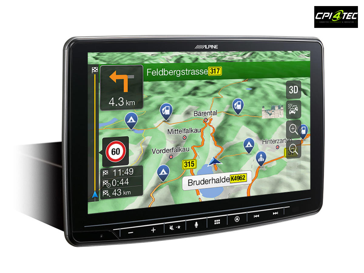 Alpine INE-F904TRA7S SET Navigationssystem für Ford Transit Custom 2018+ mit 9-Zoll