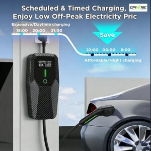 Junsun 1005007907276182 Tragbares Typ 2 EV-Ladegerät Elektroauto Hybrid – Bild 6