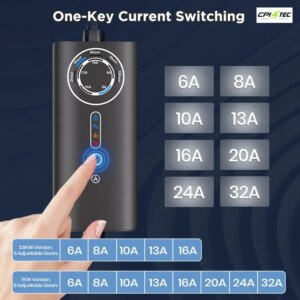 Junsun 1005007907296026 Typ 2 Tragbares EV-Ladegerät EU Elektroautos IP65 Touch – Bild 6