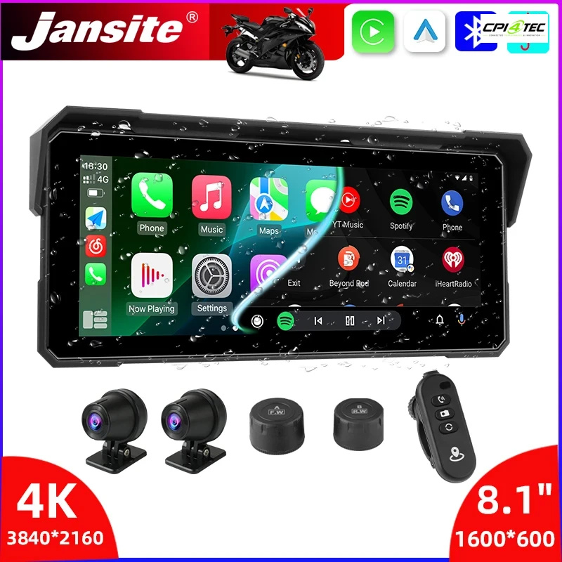 jansite MT58 Motorrad Monitor 8,1 Zoll IP67 wasserdicht 1005009384264116