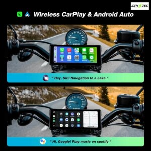 JMCQ 6.86 DVR Motorrad Monitor IP67 wasserdicht GPS Navigation Dual Bluetooth – Bild 6