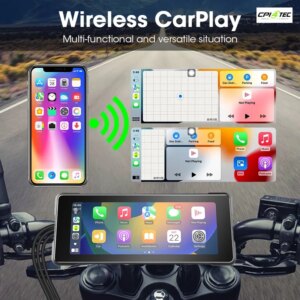 JMCQ 6.86 DVR Motorrad Monitor IP67 wasserdicht GPS Navigation Dual Bluetooth – Bild 3