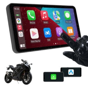 Neelyke 6-Zoll-Motorrad-Smart-Display –kabelloses CarPlay und Android Auto |Bluetooth Sprachsteuerung |IP67 wasserdicht | HD-Touchscreen |