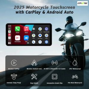 Neelyke 1005009738036833 Motorrad-Smart-Display 6 Zoll IP67 wasserdicht CarPlay – Bild 6