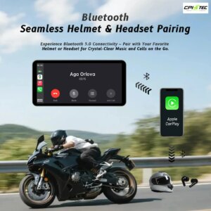 Neelyke 1005009738036833 Motorrad-Smart-Display 6 Zoll IP67 wasserdicht CarPlay – Bild 3