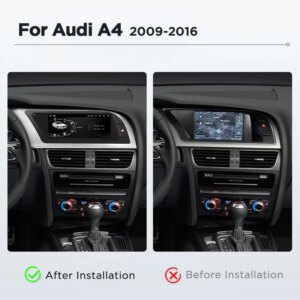 Alternative view of 8,8 Zoll Bluetooth Wireless CarPlay Android Auto Autoradio für Audi A4 A4L B8 2009-2016 8-Kern 4G WiFi Stereo Multimedia Player