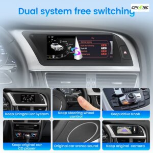 Junsun 1005007474761921 Autoradio Audi A4 B8 2009-2016 Bluetooth Wireless – Bild 5