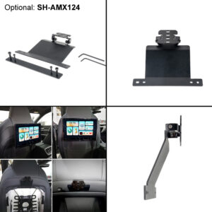 AMPIRE 12.4" Dual RSE-Monitore mit Kopfstützen-Halterung, WLAN, HDMI In – Bild 8