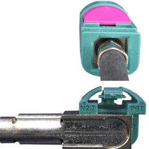 AMPIRE Kabel HSD Stecker auf HSD Buchse linksgewinkelt 100cm - Kodierung univ.